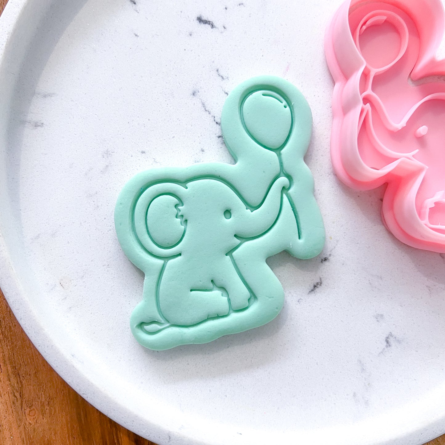 "Elephant with Baloon" - Cookie Cutter & Stamp