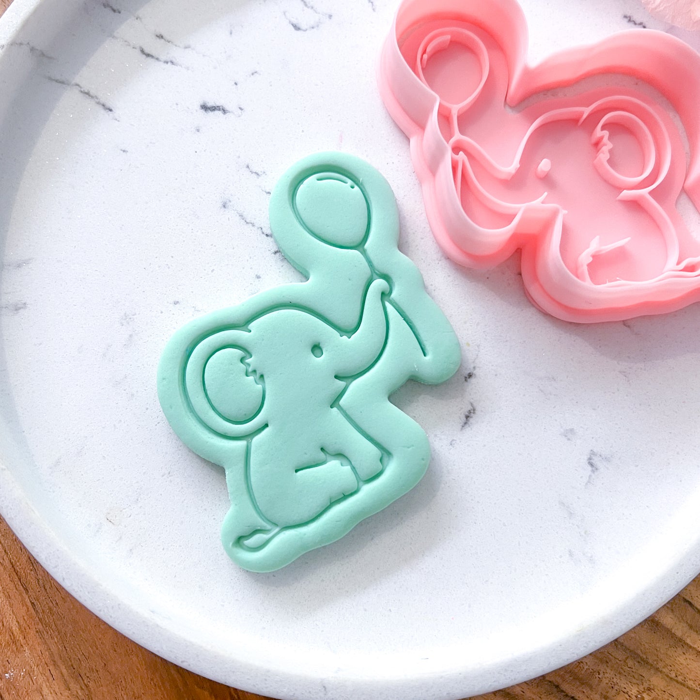 "Elephant with Baloon" - Cookie Cutter & Stamp