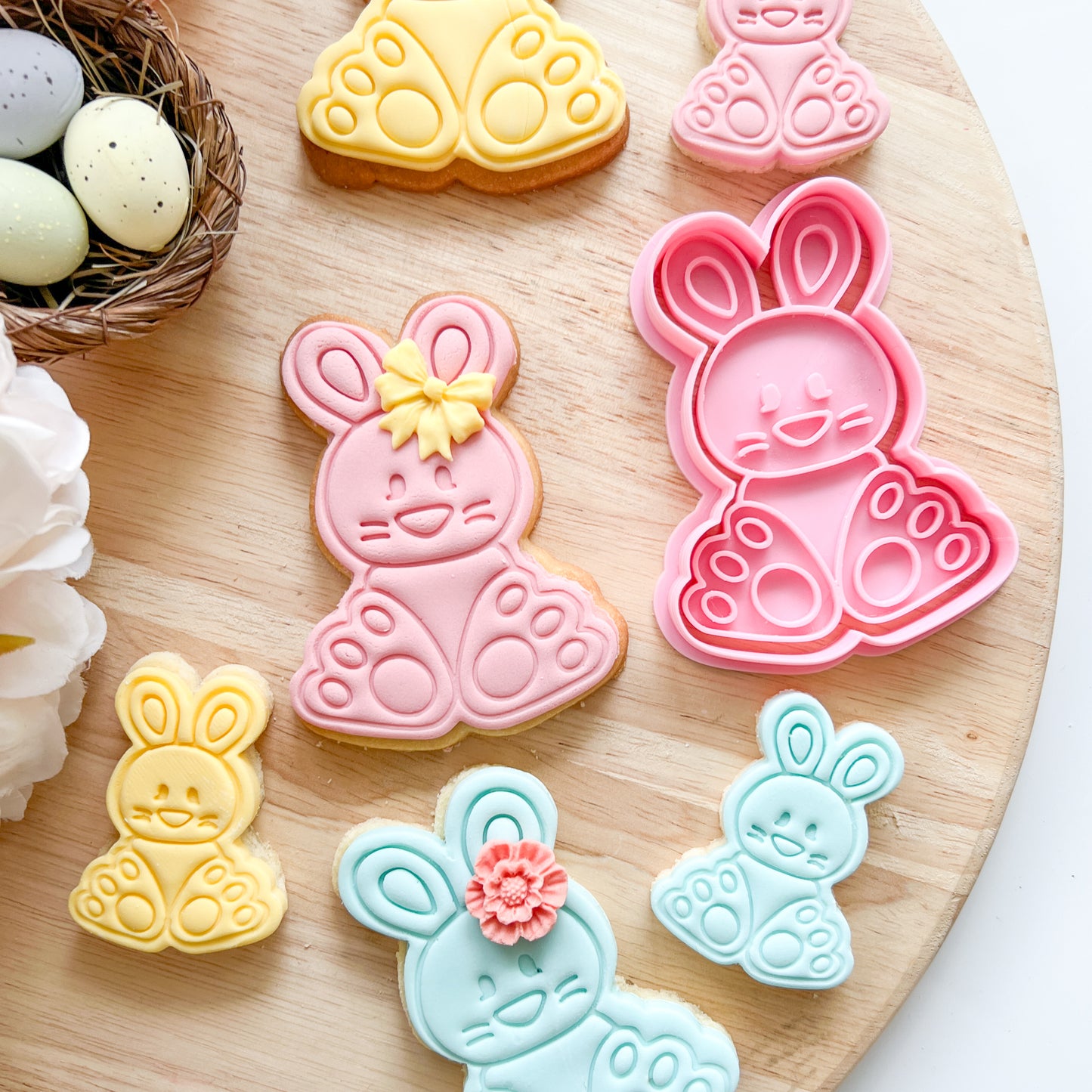 Cute Bunny - Cutter & Stamp (Choose Size)