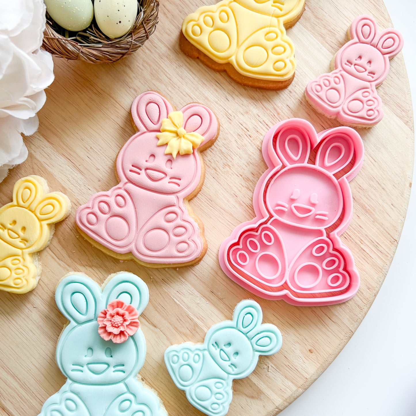 Cute Bunny - Cutter & Stamp (Choose Size)