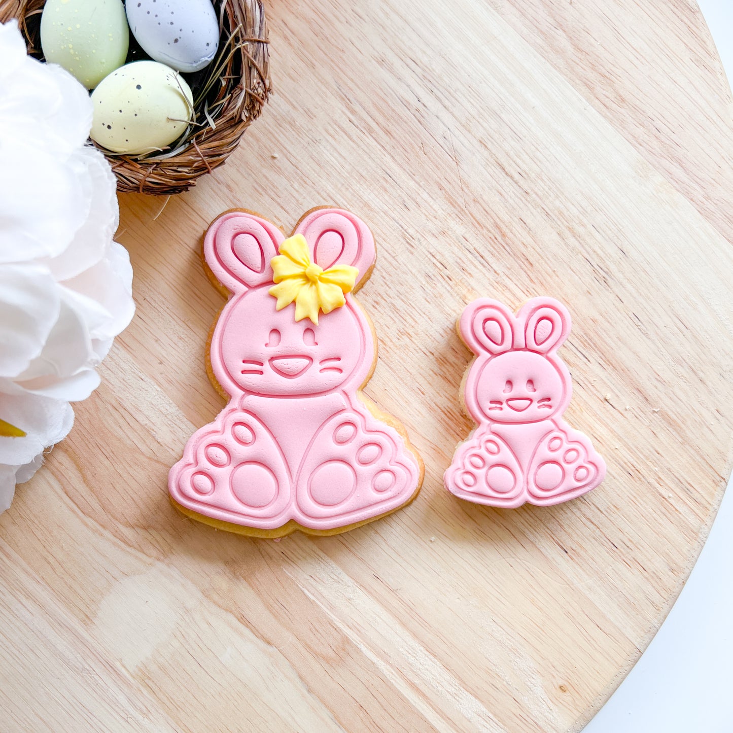 Cute Bunny - Cutter & Stamp (Choose Size)