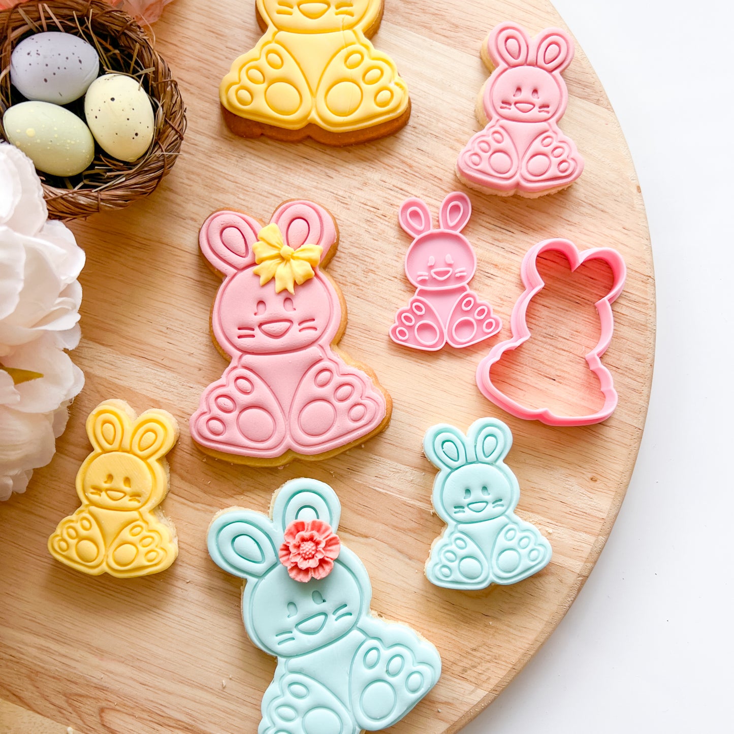 Cute Bunny - Cutter & Stamp (Choose Size)