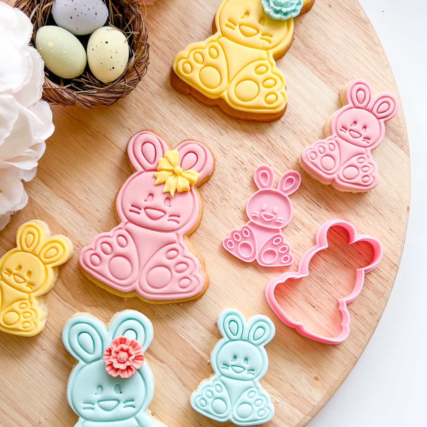 Cute Bunny - Cutter & Stamp (Choose Size)