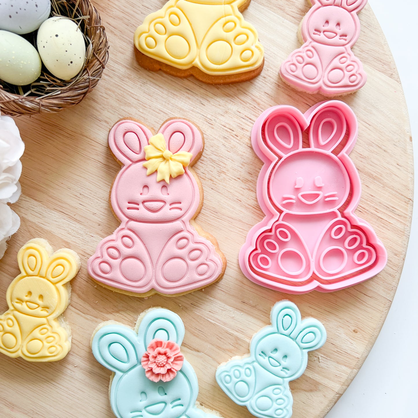 Cute Bunny - Cutter & Stamp (Choose Size)