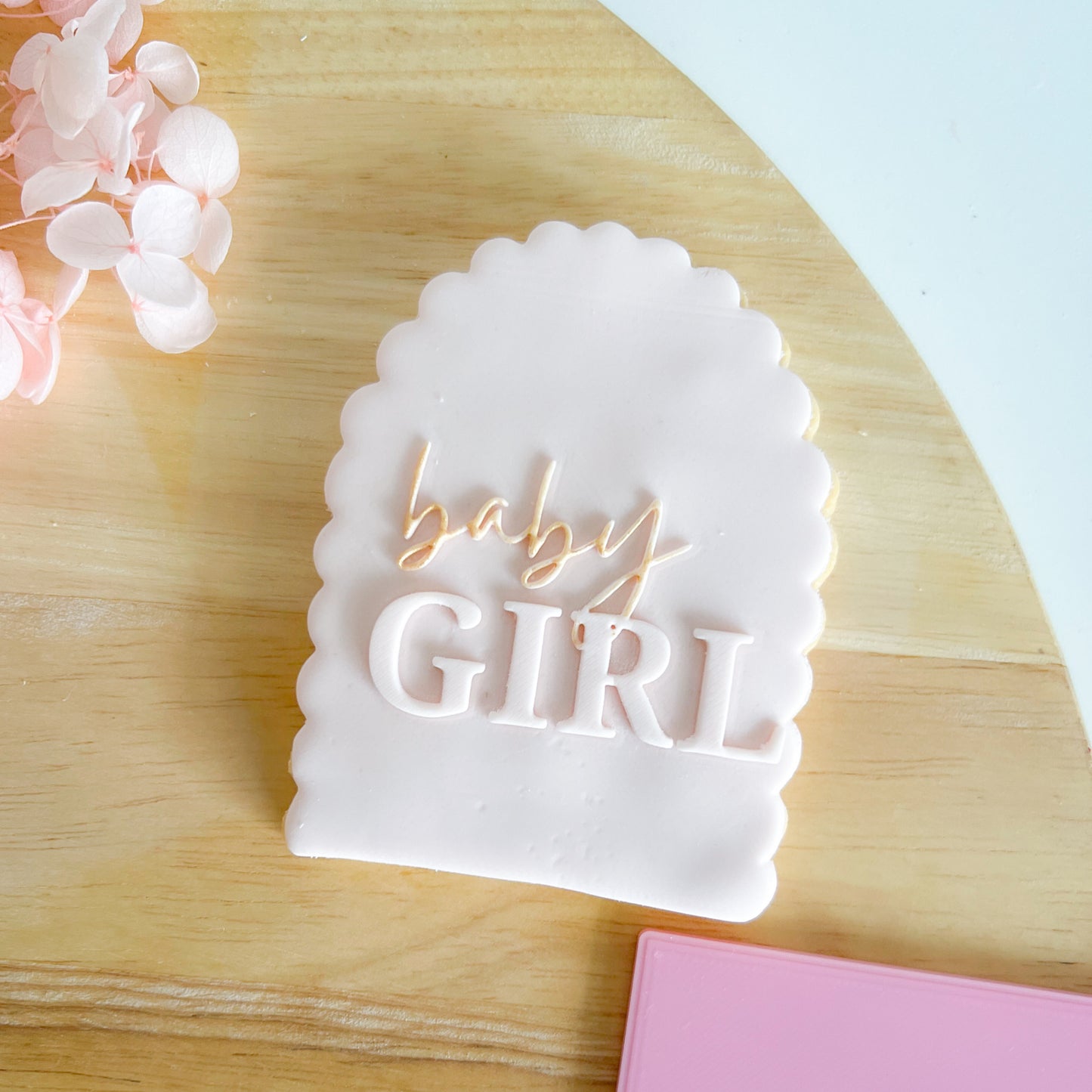 "Baby Girl" - Embossing Stamp
