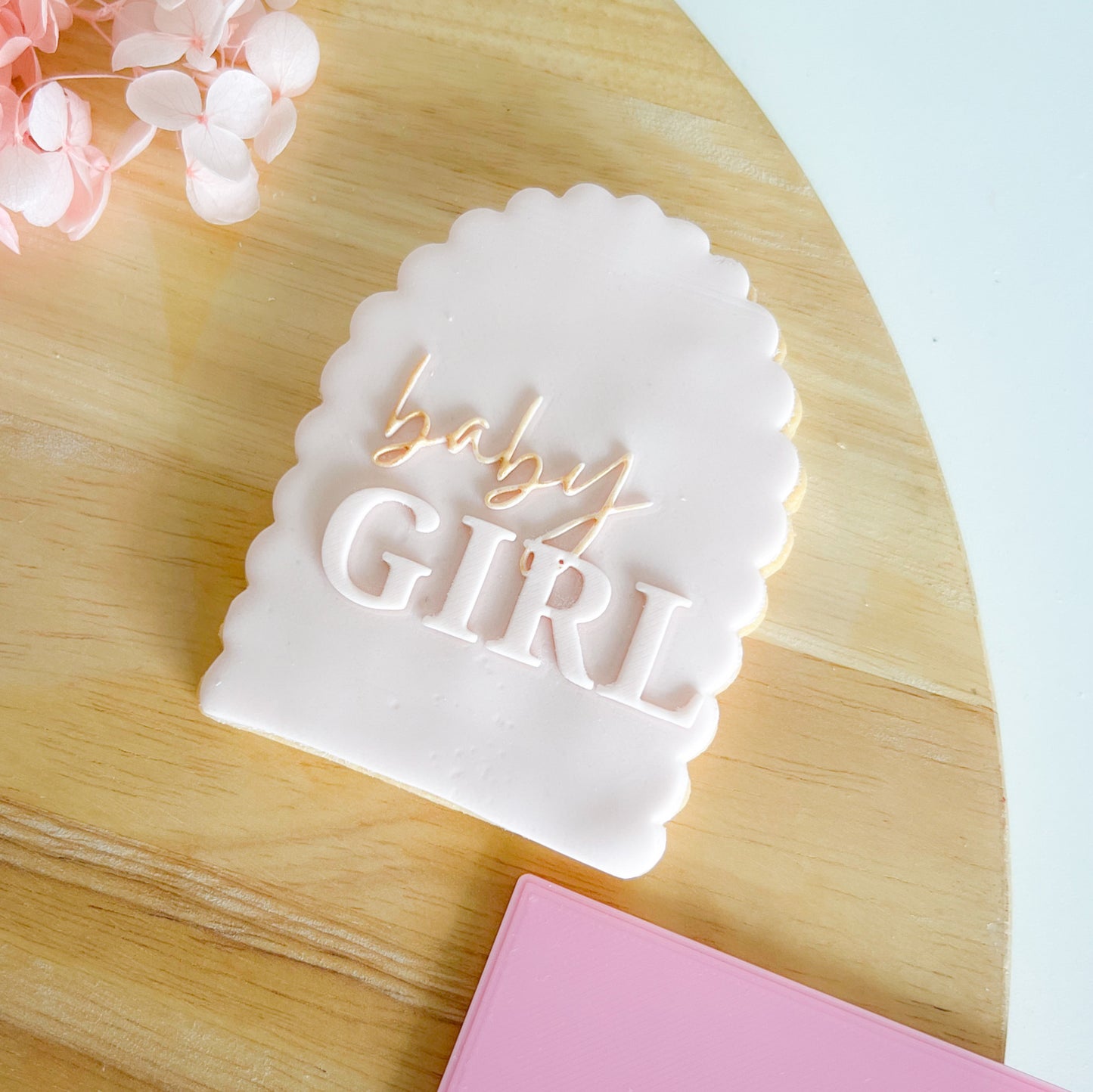 "Baby Girl" - Embossing Stamp