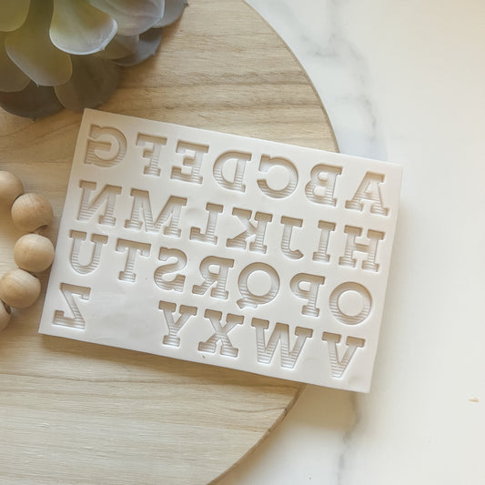 Block Alphabet Silicone Mould