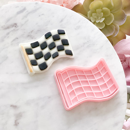 "Checkered Flag" - Cookie Cutter & Stamp