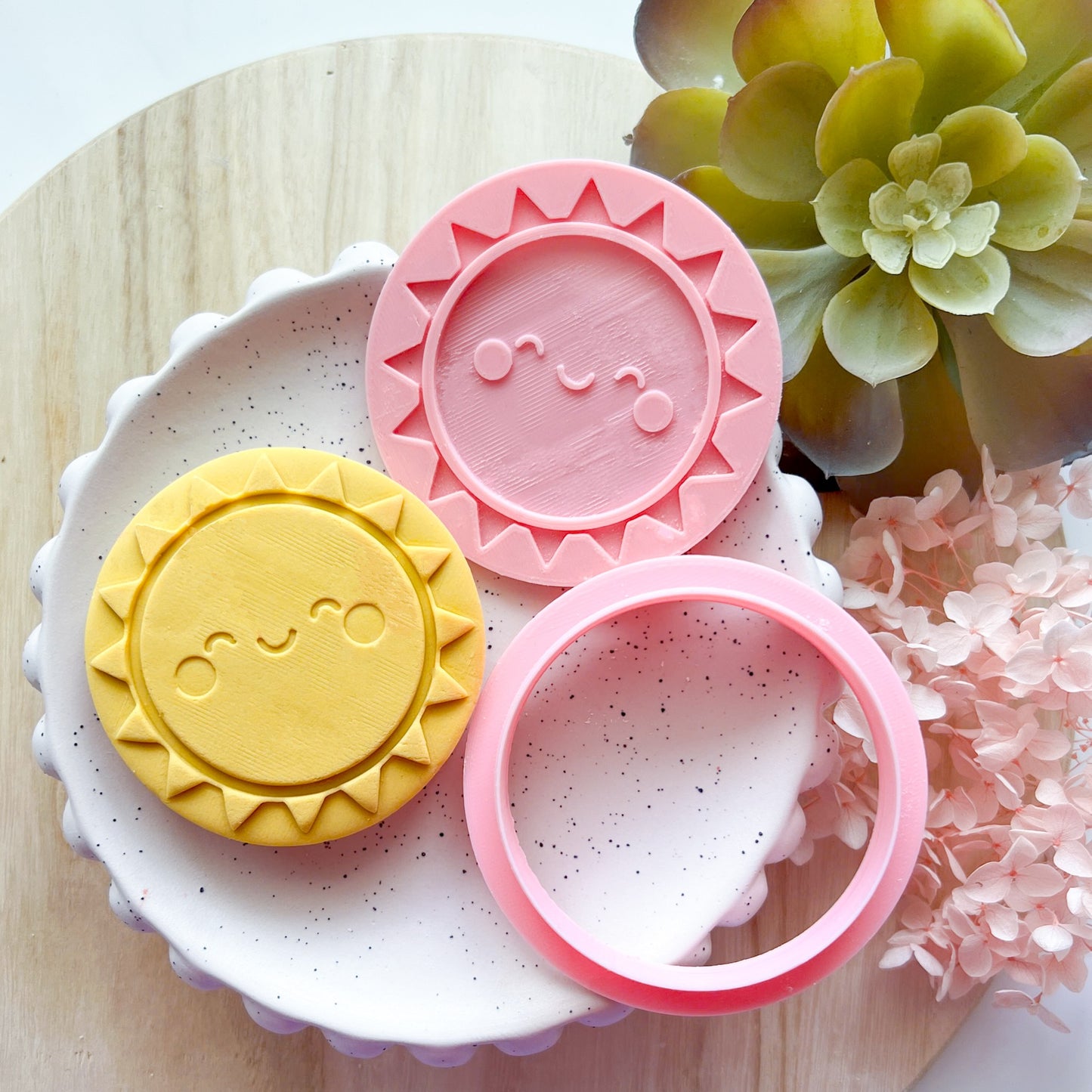 "Cute Sun" - Cookie Cutter & Stamp