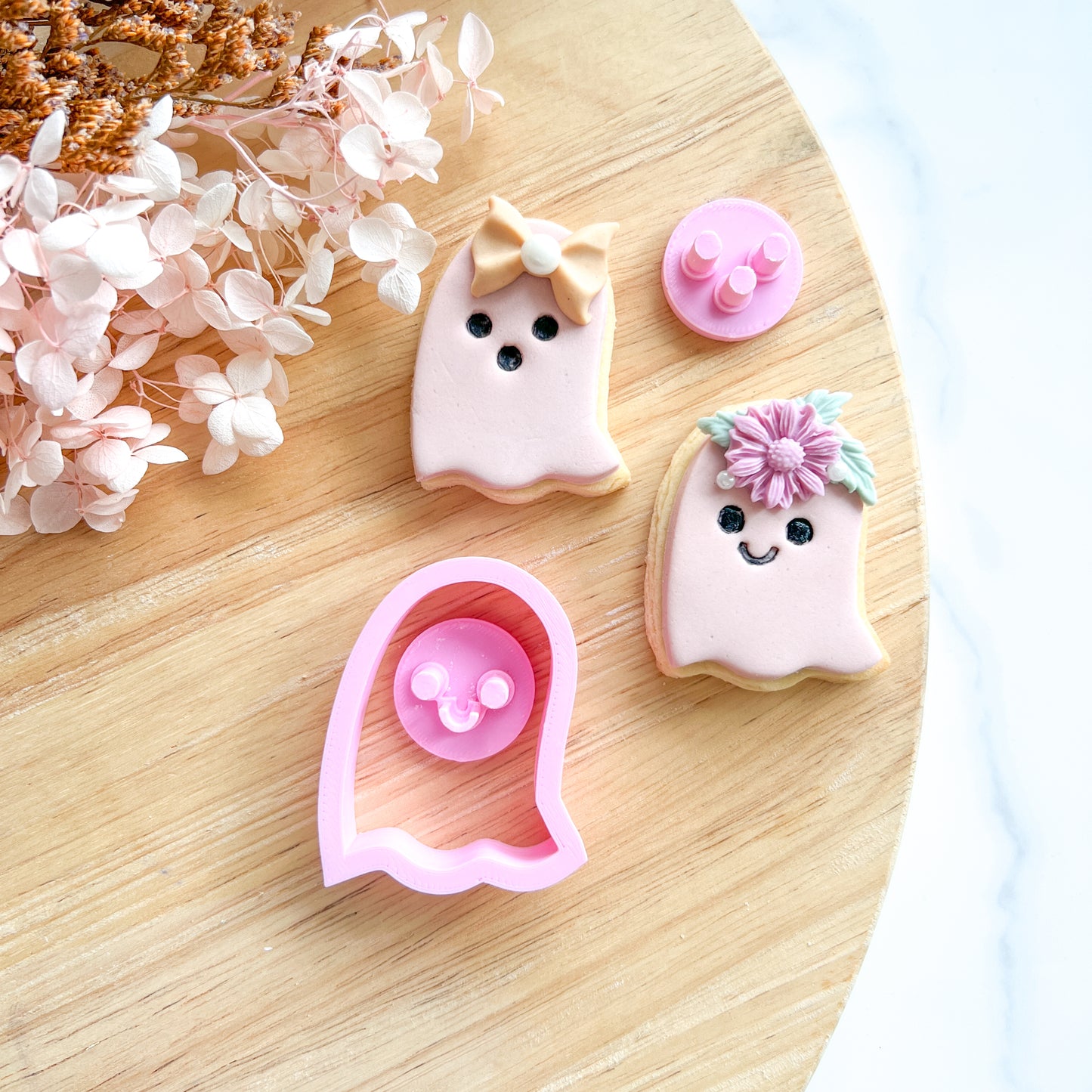 "Cute Ghost" Cutter & Stamp (3pc)