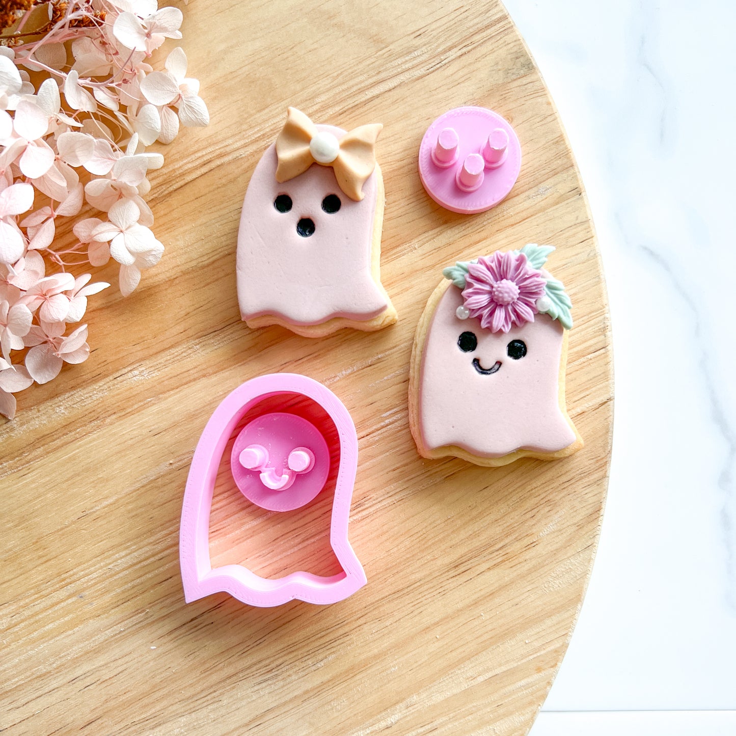 "Cute Ghost" Cutter & Stamp (3pc)