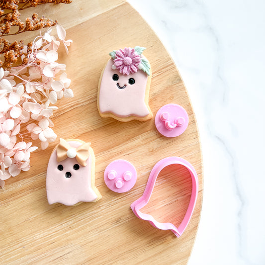 "Cute Ghost" Cutter & Stamp (3pc)