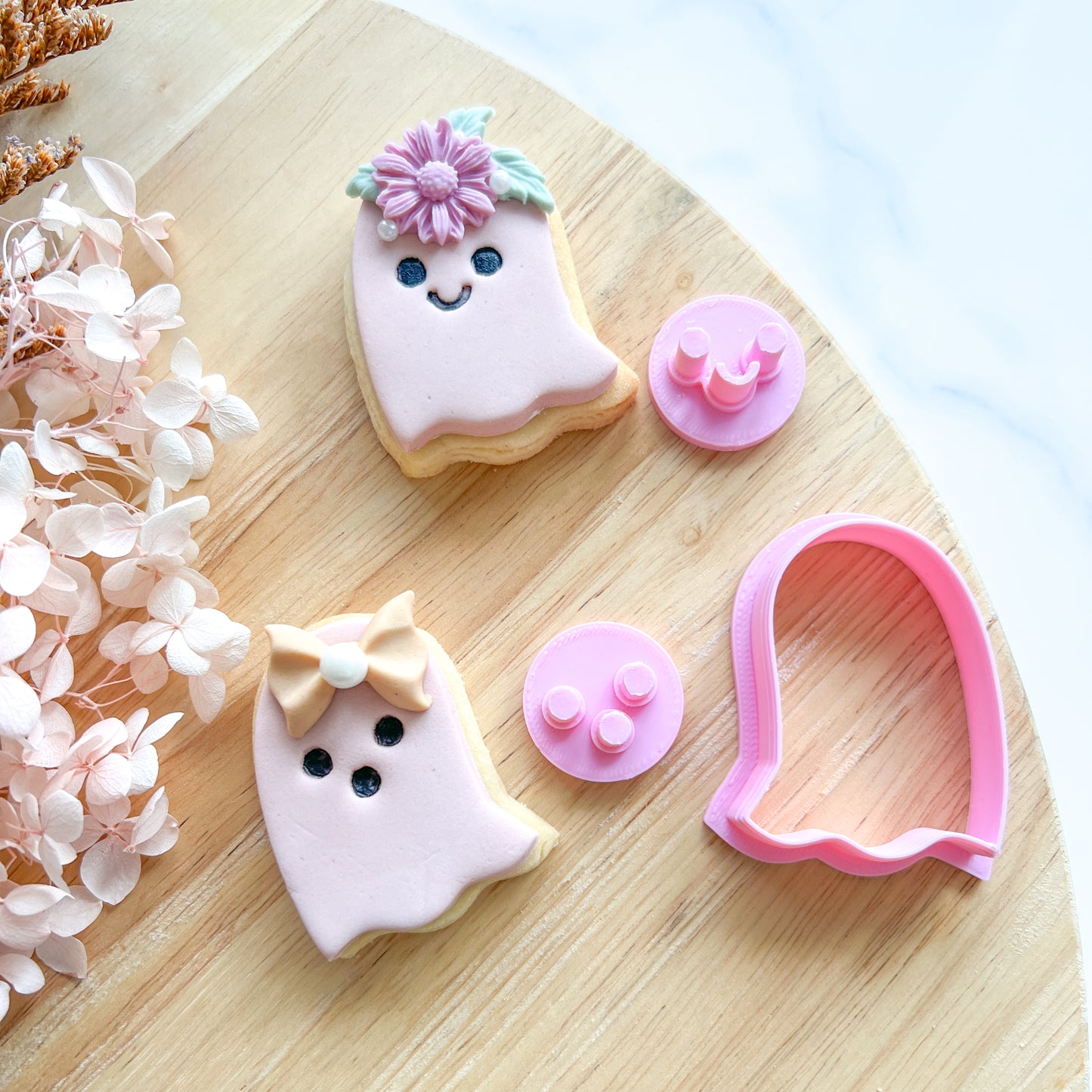 "Cute Ghost" Cutter & Stamp (3pc)