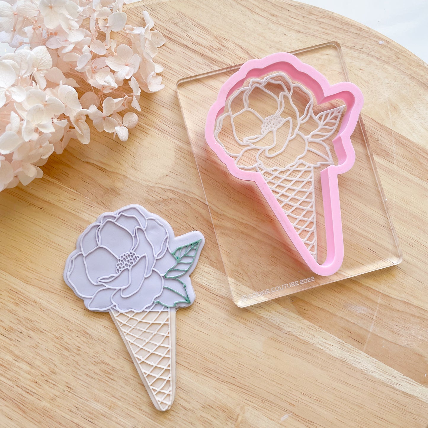 Floral Icecream - Stamp & Cutter Set