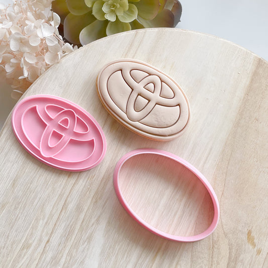 "Toyota Logo" - Cookie Cutter & Stamp