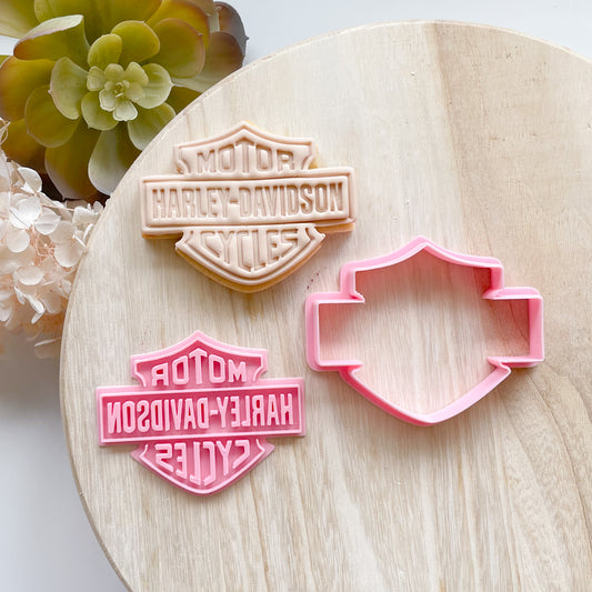 "Harley Logo" - Cookie Cutter & Stamp