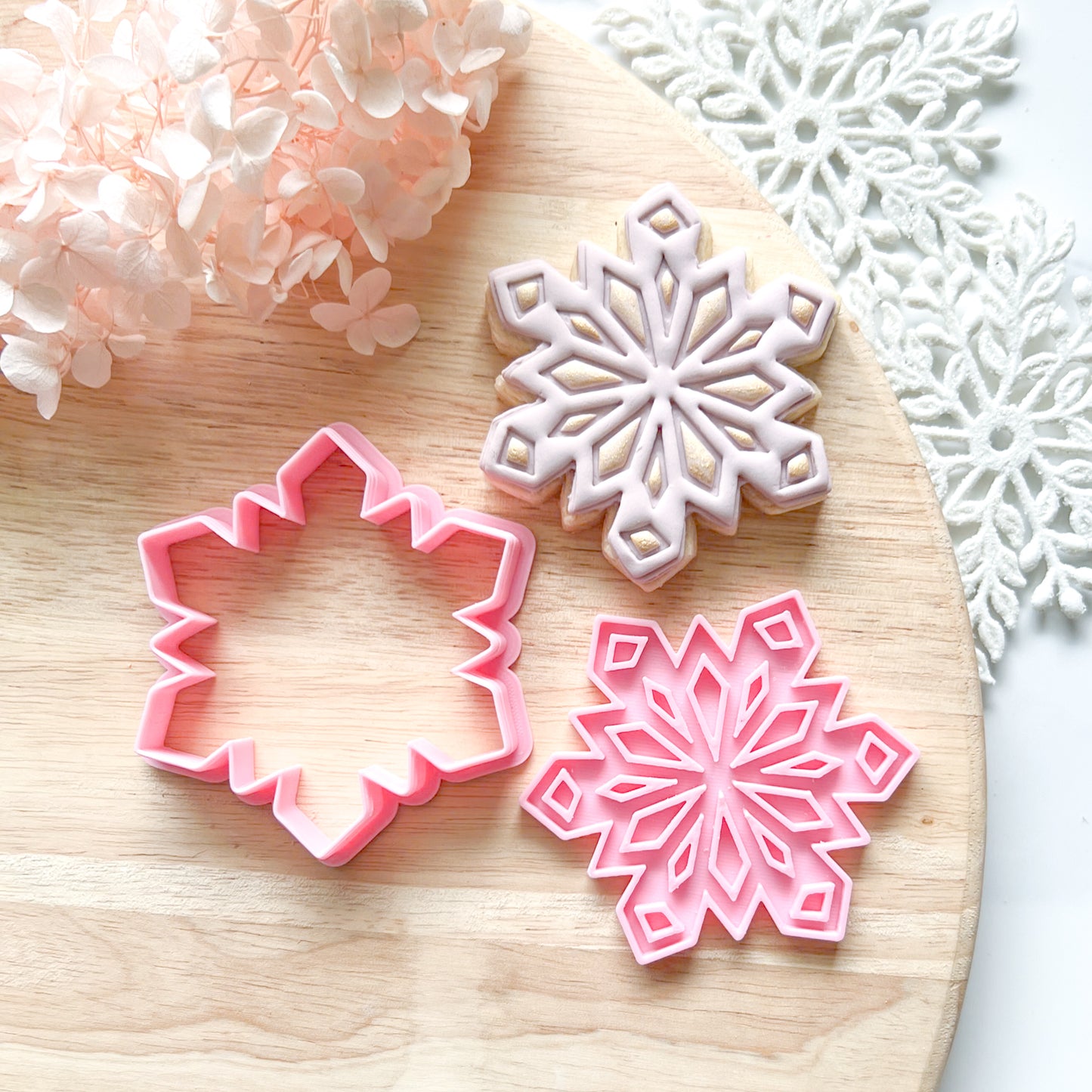 Snowflake - Cookie Cutter & Stamp (Choose Size)