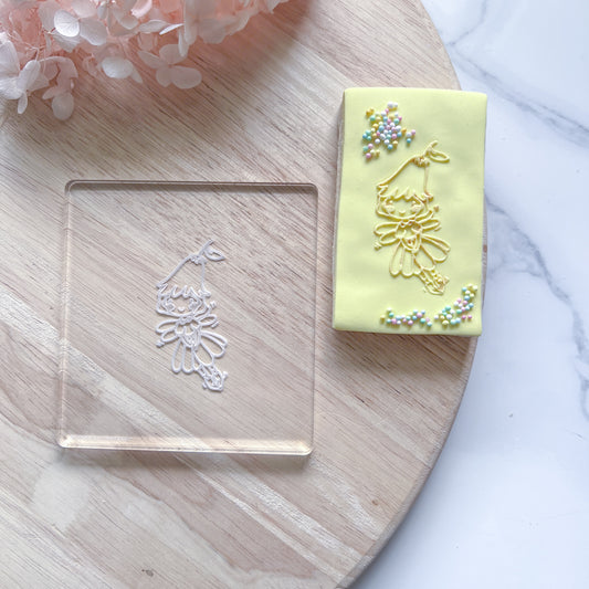 "Flower Fairy" Embossing Stamp