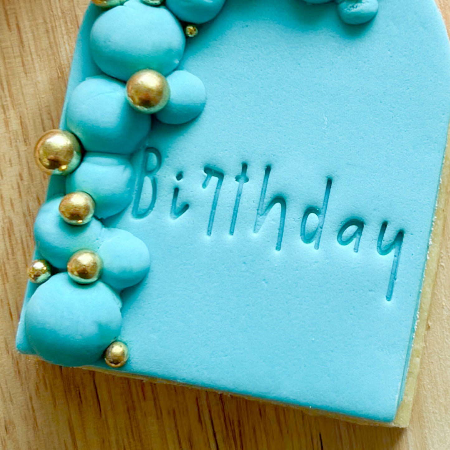 "Birthday" Font #3 - Deboss Stamp