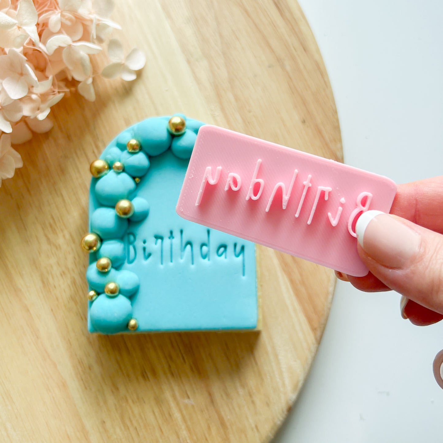 "Birthday" Font #3 - Deboss Stamp LAST ONE