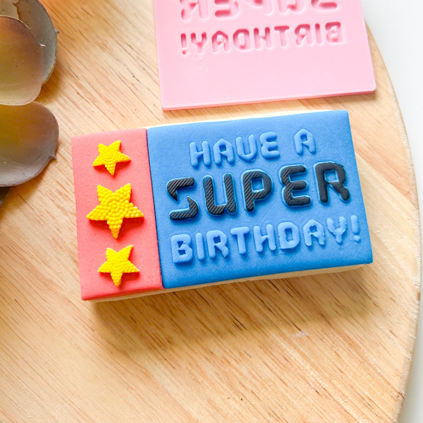 "Have a Super Birthday" - Embossing Stamp