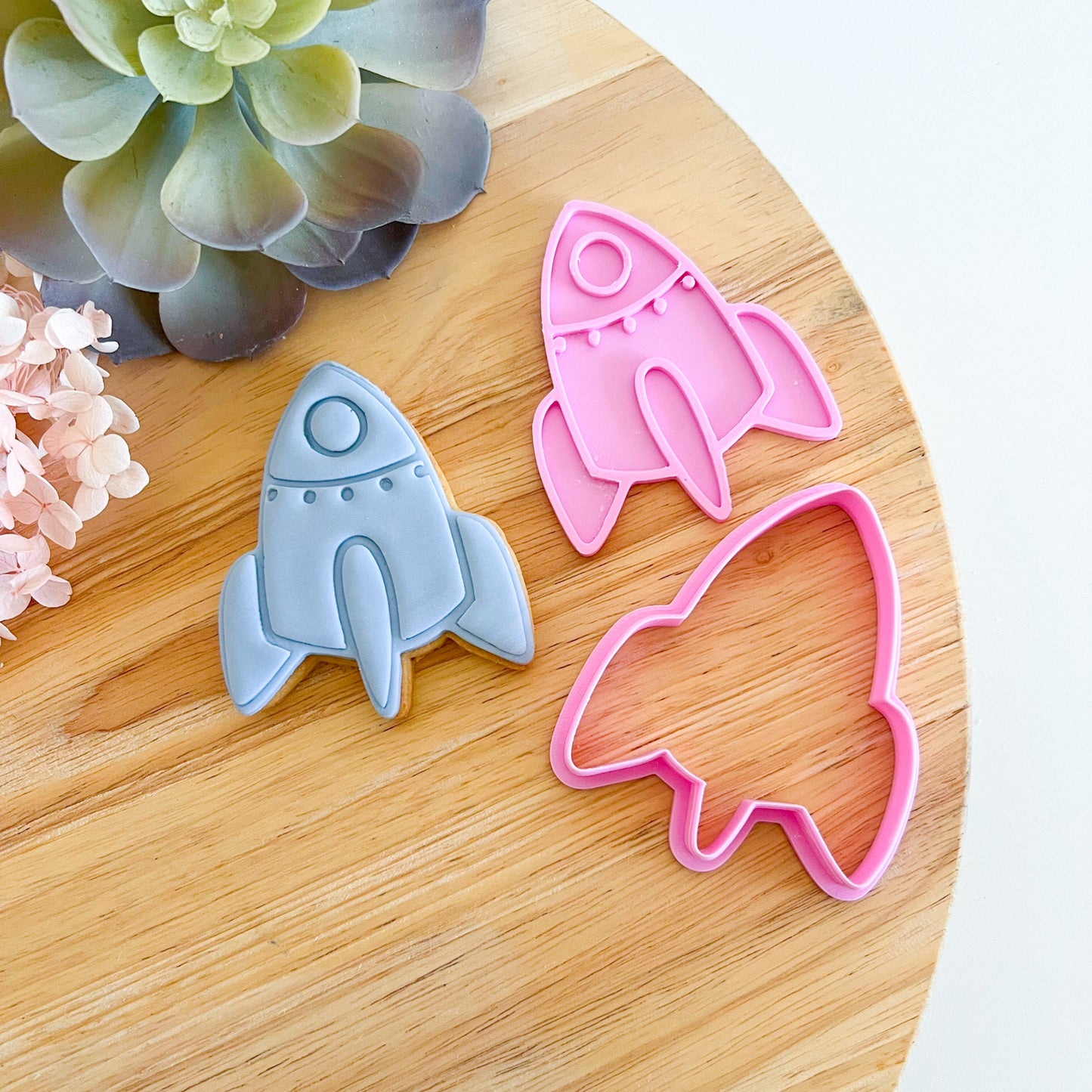 Rocket - Cookie Cutter & Stamp