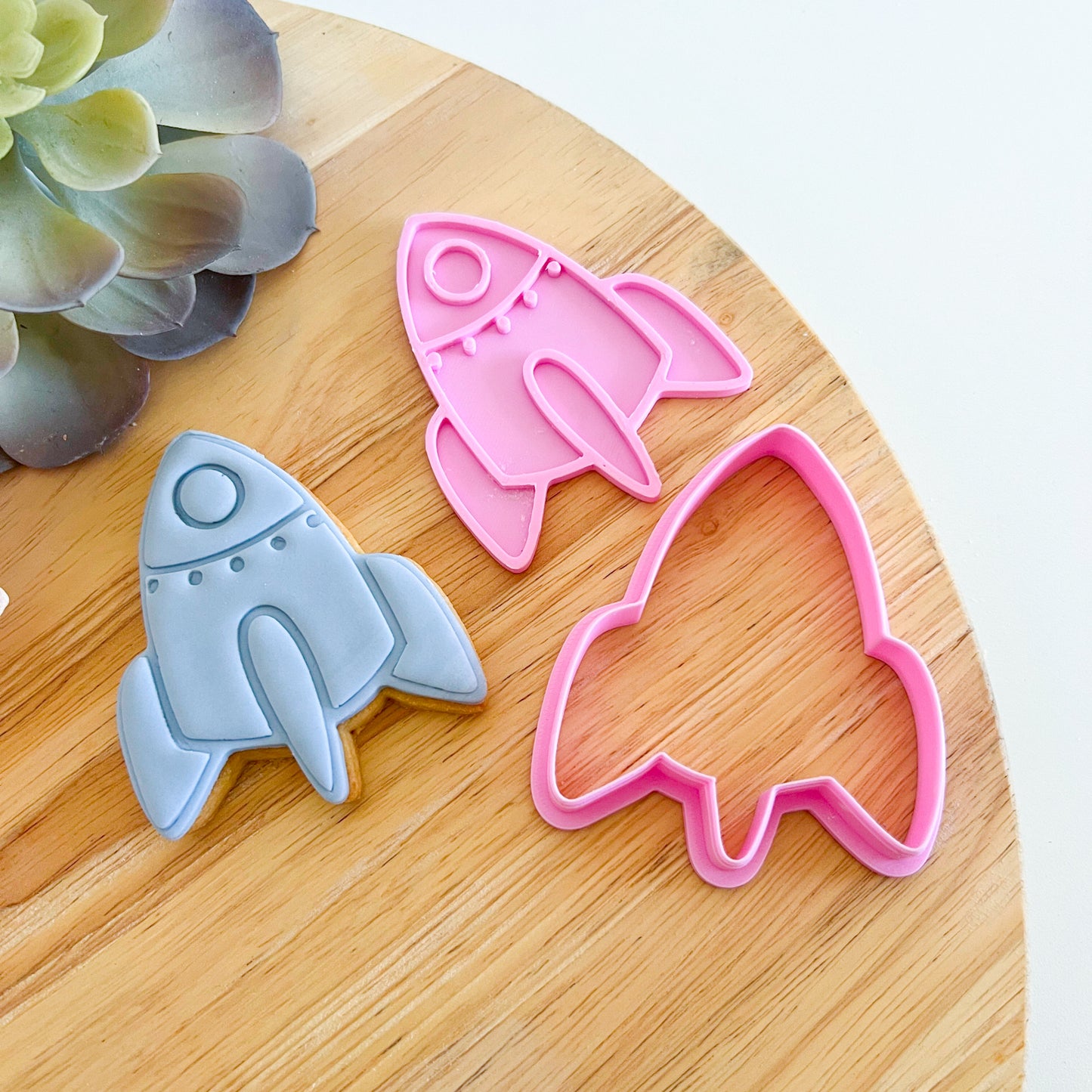 Rocket - Cookie Cutter & Stamp