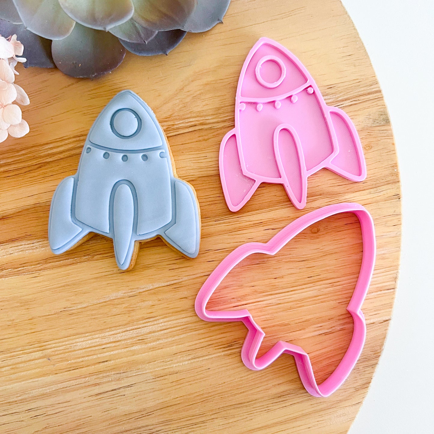 Rocket - Cookie Cutter & Stamp