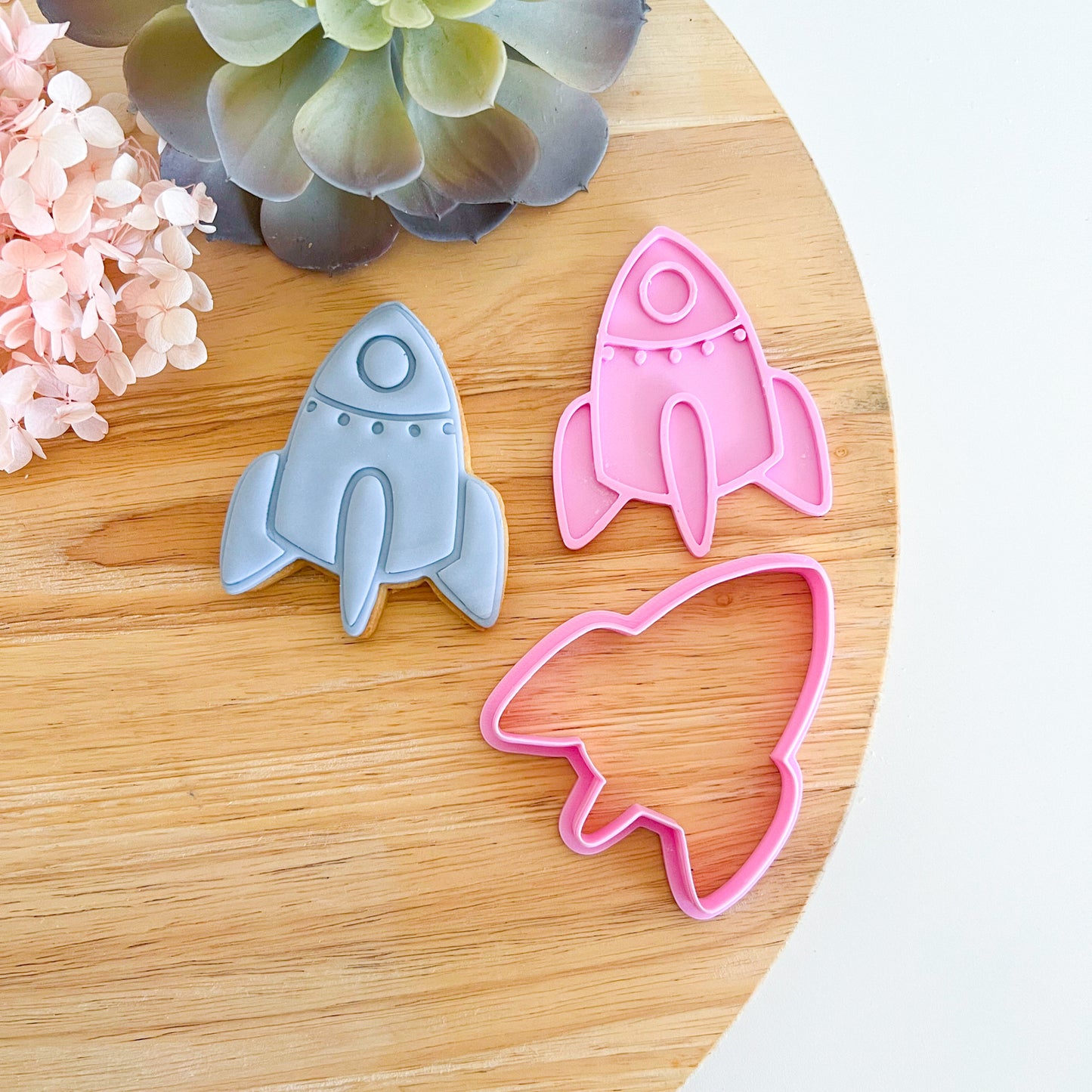 Rocket - Cookie Cutter & Stamp