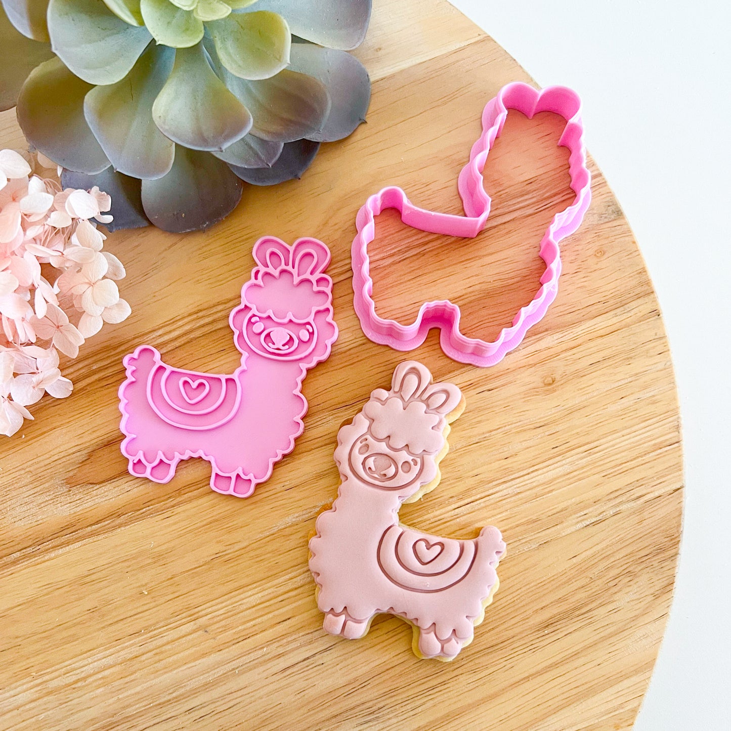 Cute Llama - Cookie Cutter & Stamp