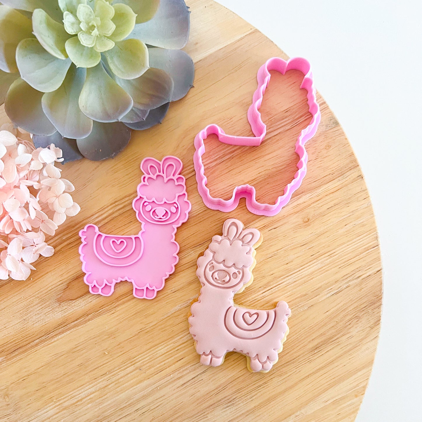 Cute Llama - Cookie Cutter & Stamp