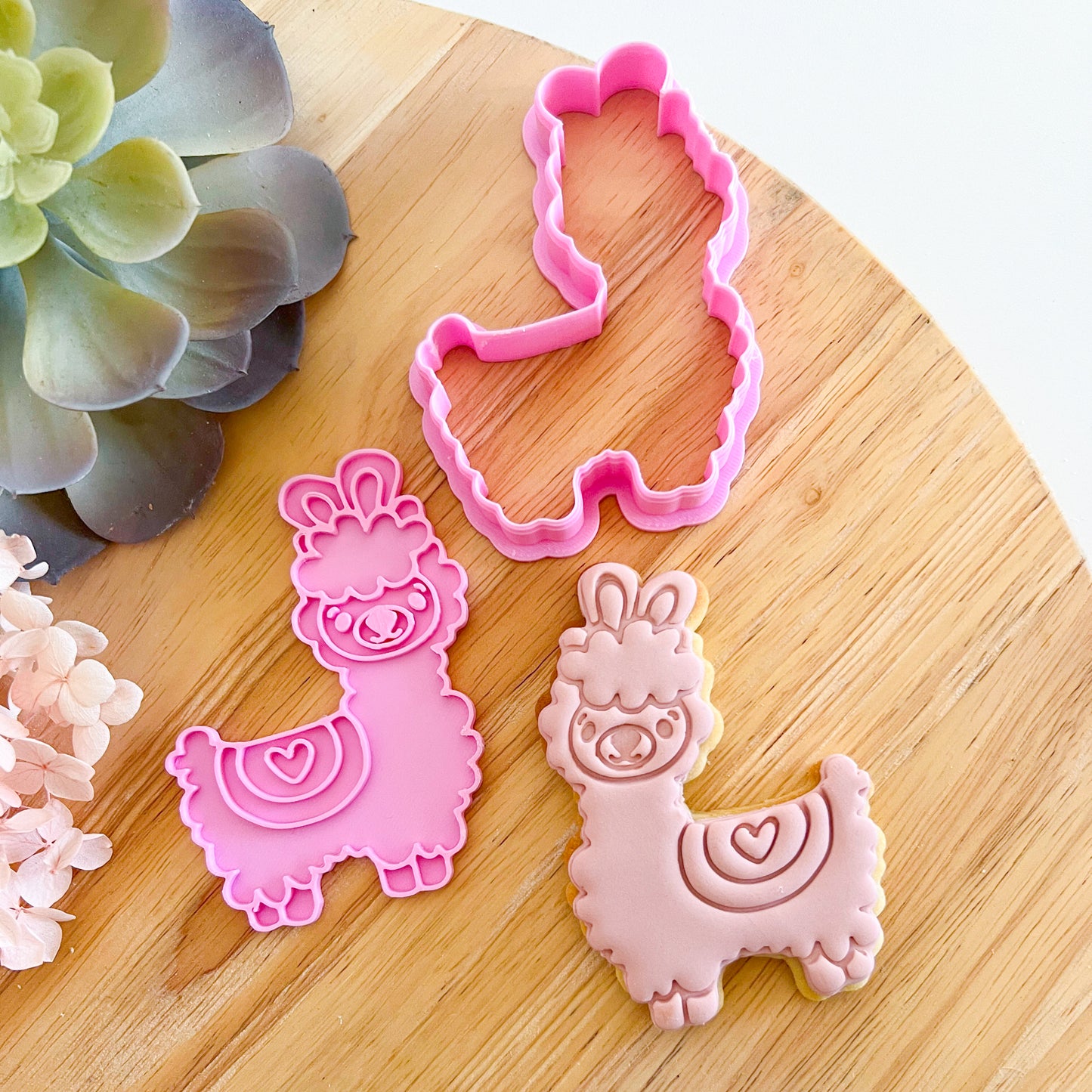 Cute Llama - Cookie Cutter & Stamp