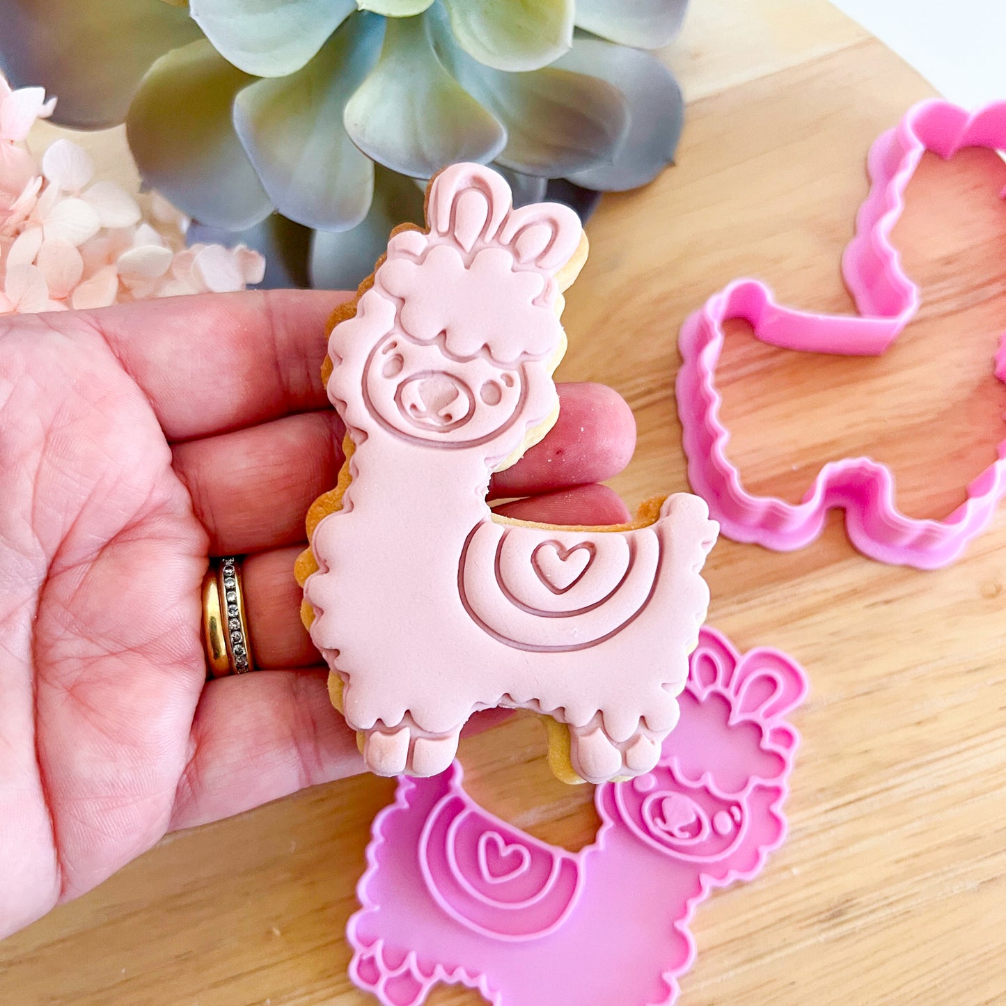 Cute Llama - Cookie Cutter & Stamp