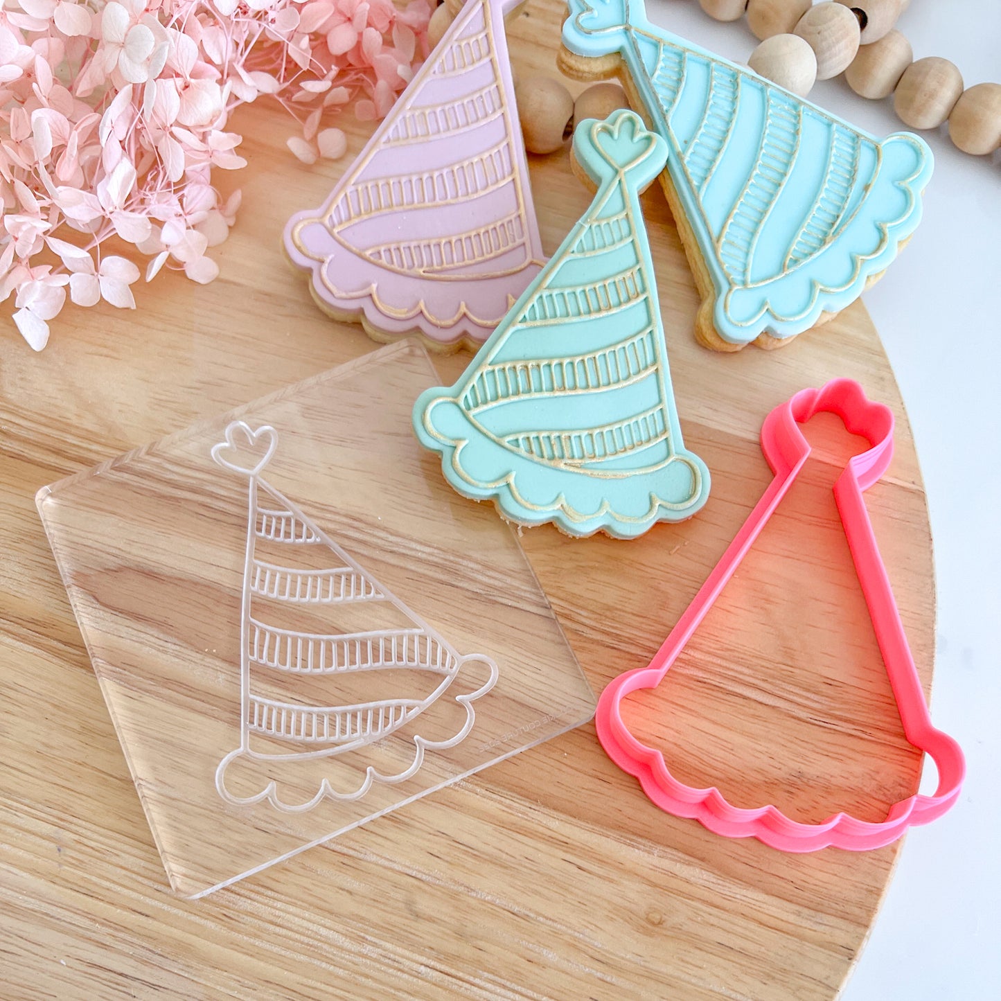 "Party Hat" Stamp & Cutter Set