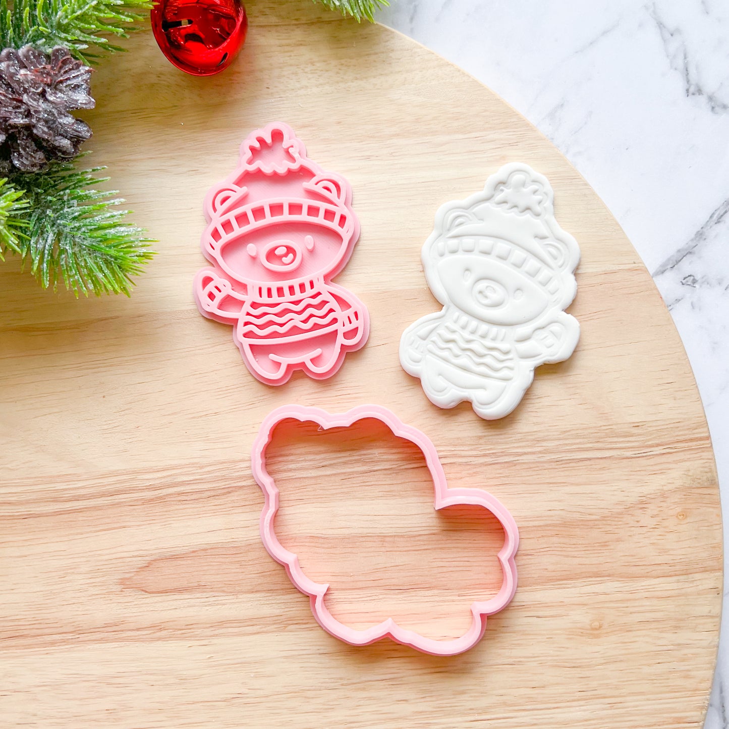 "Sweater Bear" Cookie Cutter & Stamp