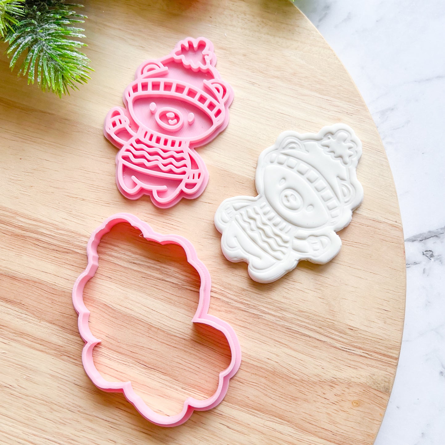 "Sweater Bear" Cookie Cutter & Stamp