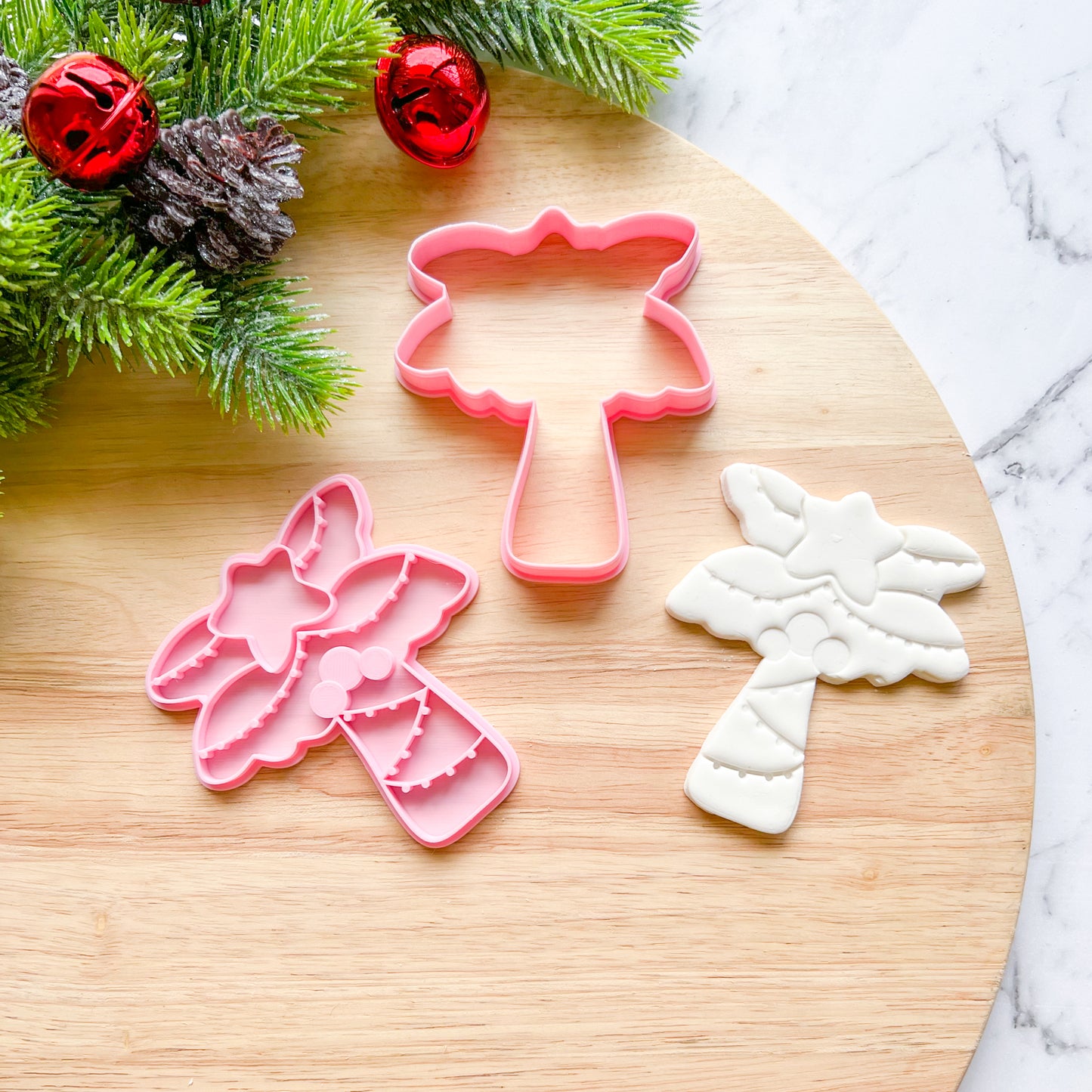 "Christmas Palm #1" Cookie Cutter and Stamp