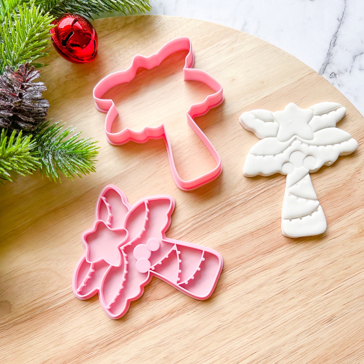 "Christmas Palm #1" Cookie Cutter and Stamp