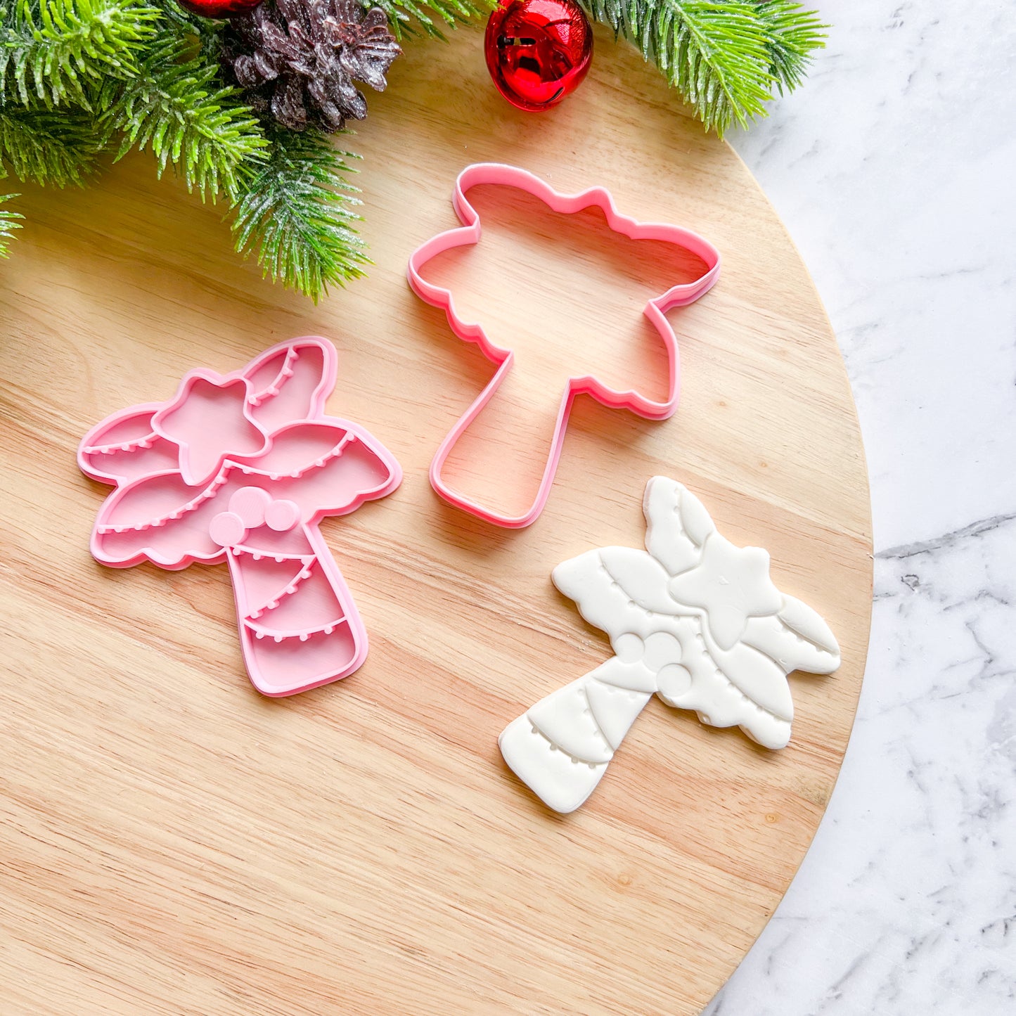 "Christmas Palm #1" Cookie Cutter and Stamp