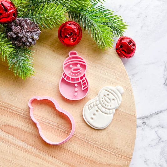 "Snowman" Cookie Cutter & Stamp