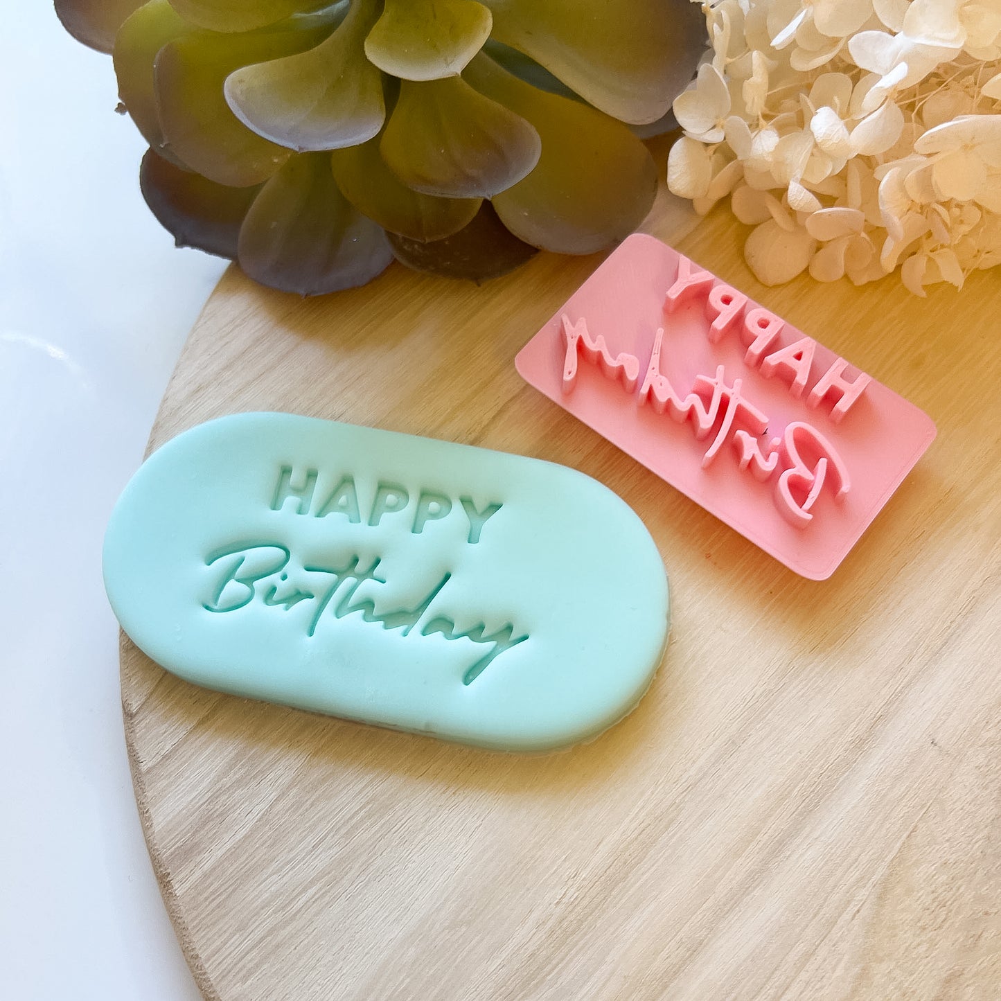 "Happy Birthday" Font #3 - Stamp