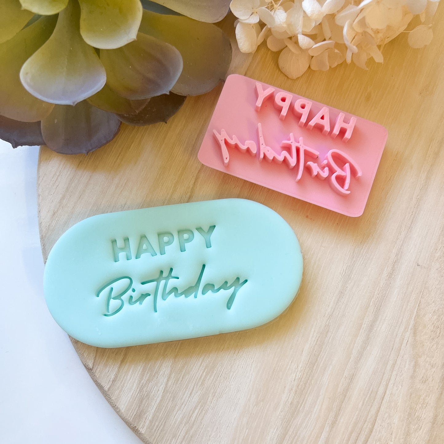 "Happy Birthday" Font #3 - Stamp