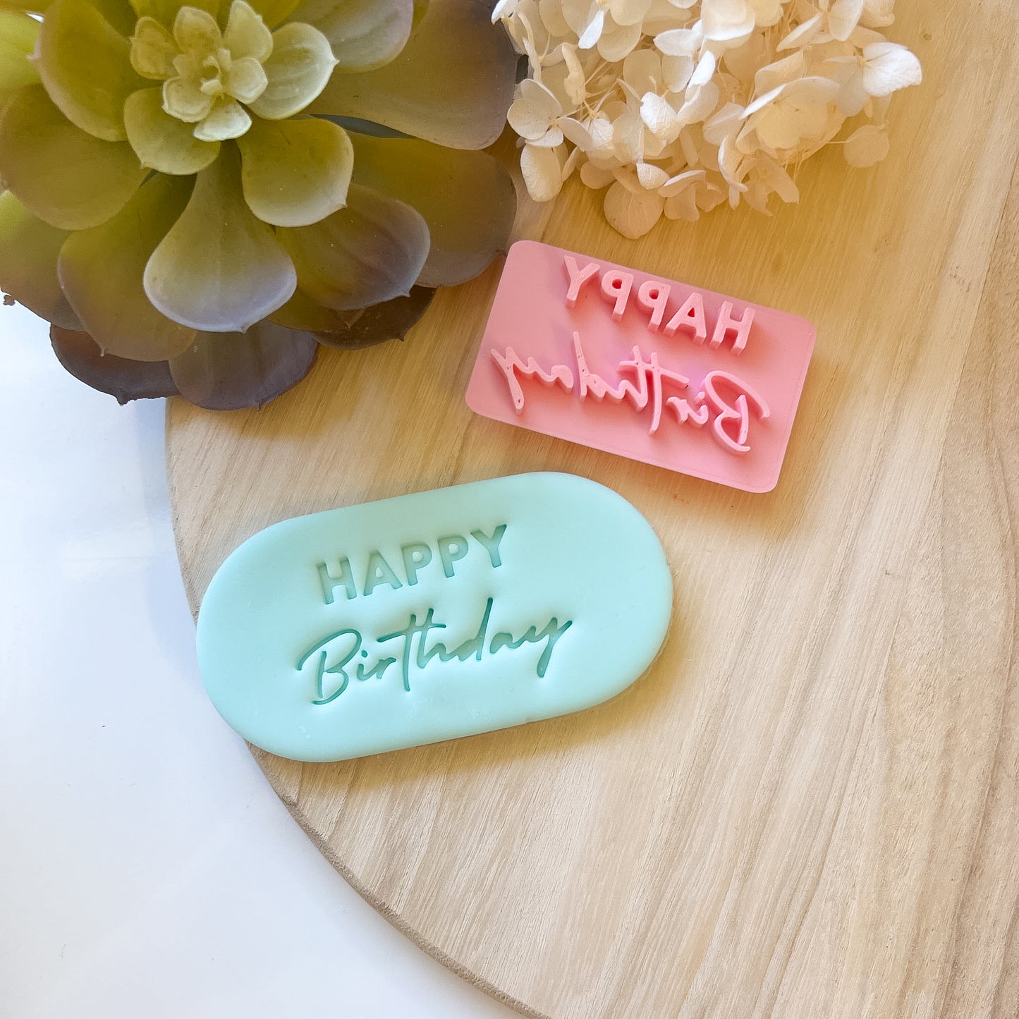 "Happy Birthday" Font #3 - Stamp