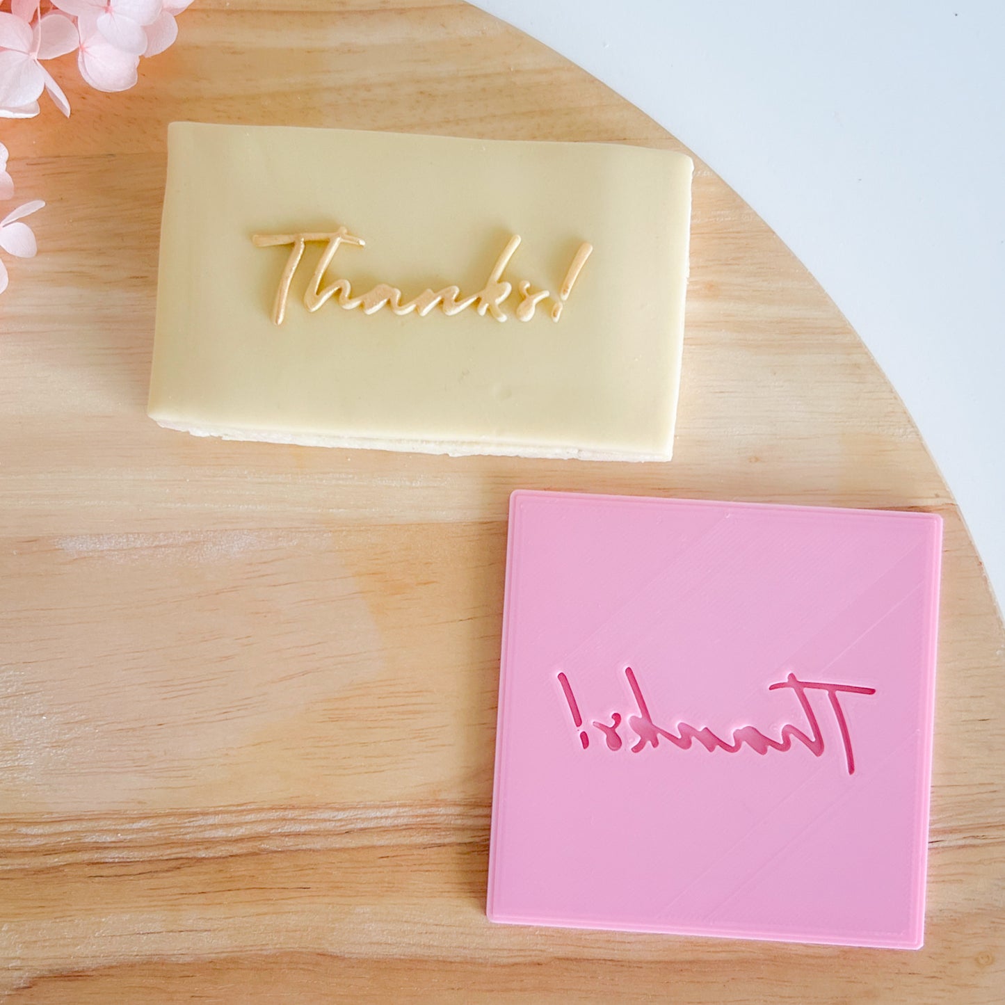 "Thanks" - Embossing Stamp