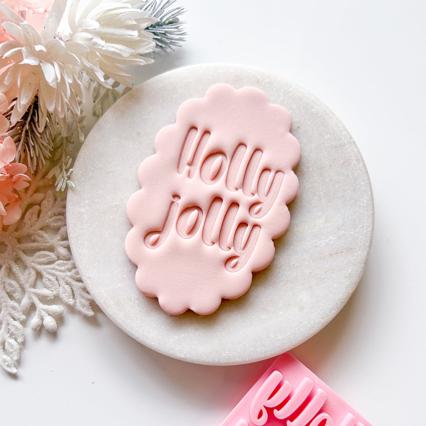 Holly Jolly - Deboss Stamp