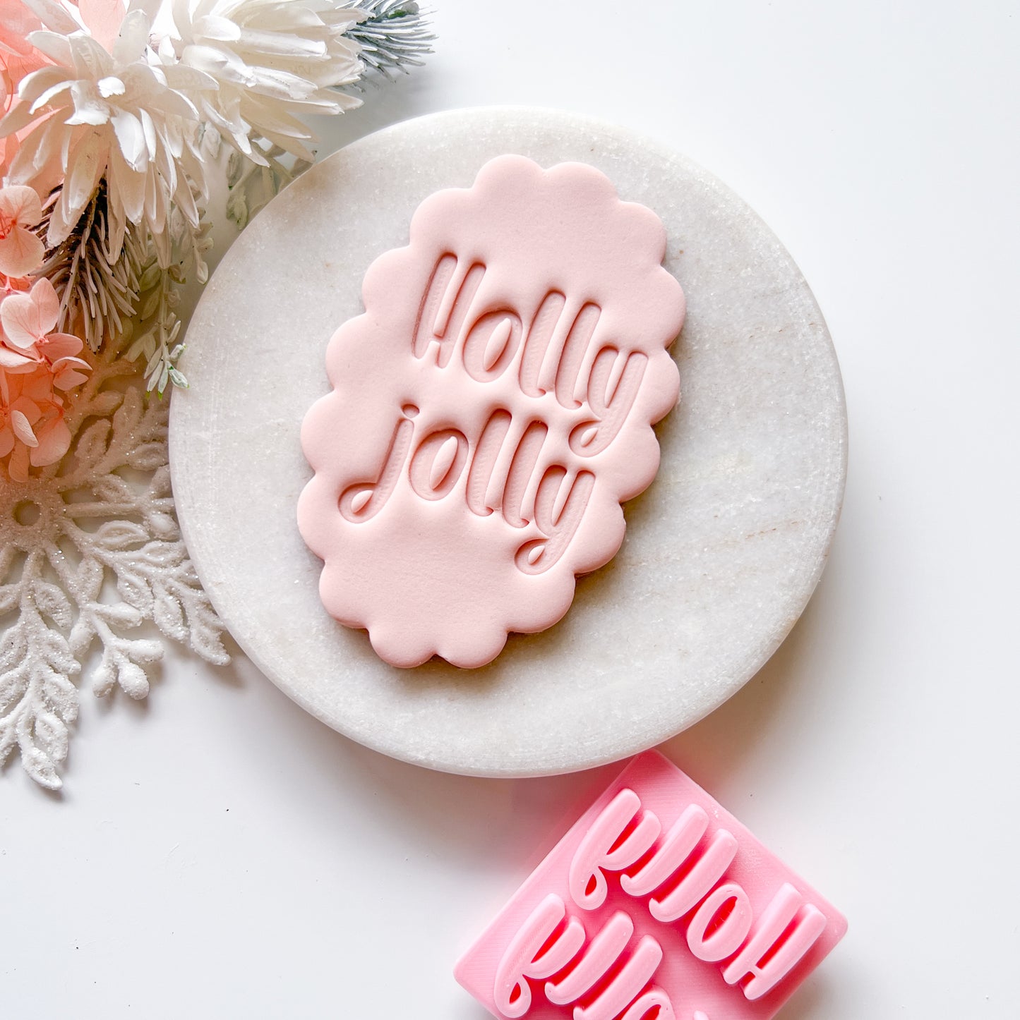 Holly Jolly - Deboss Stamp