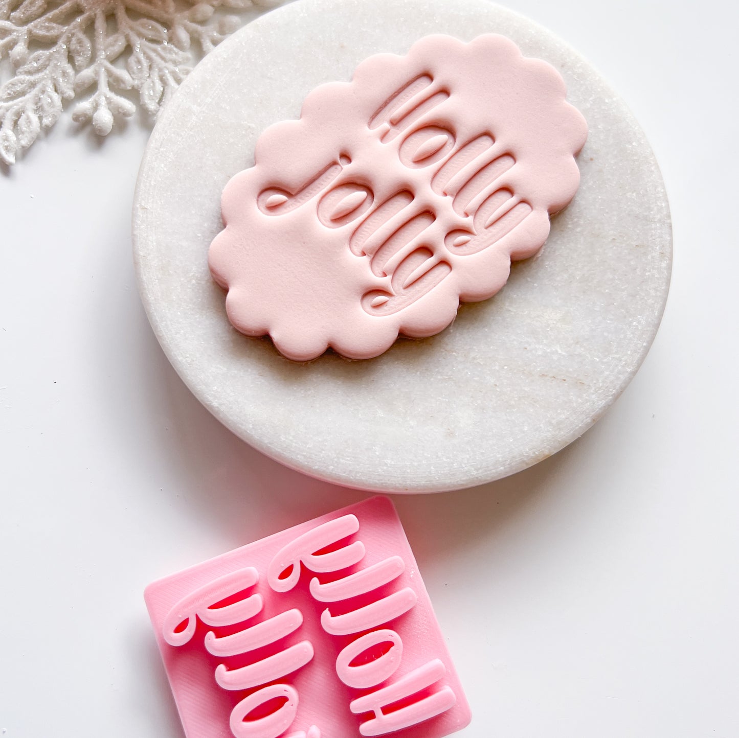 Holly Jolly - Deboss Stamp