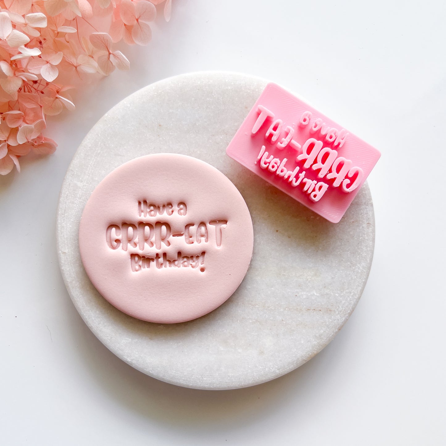 Have A Grr-eat Birthday - Deboss Stamp