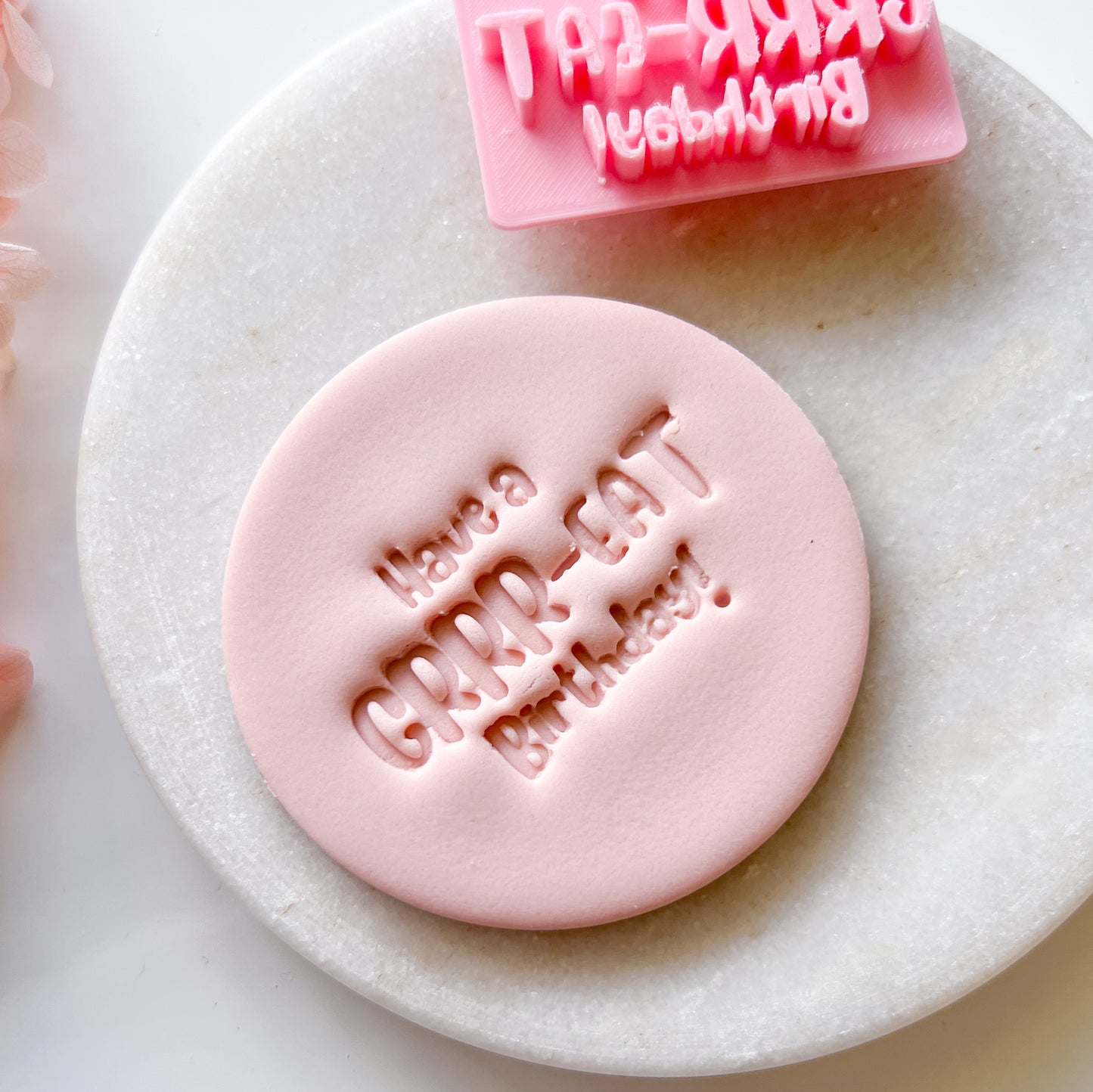 Have A Grr-eat Birthday - Deboss Stamp