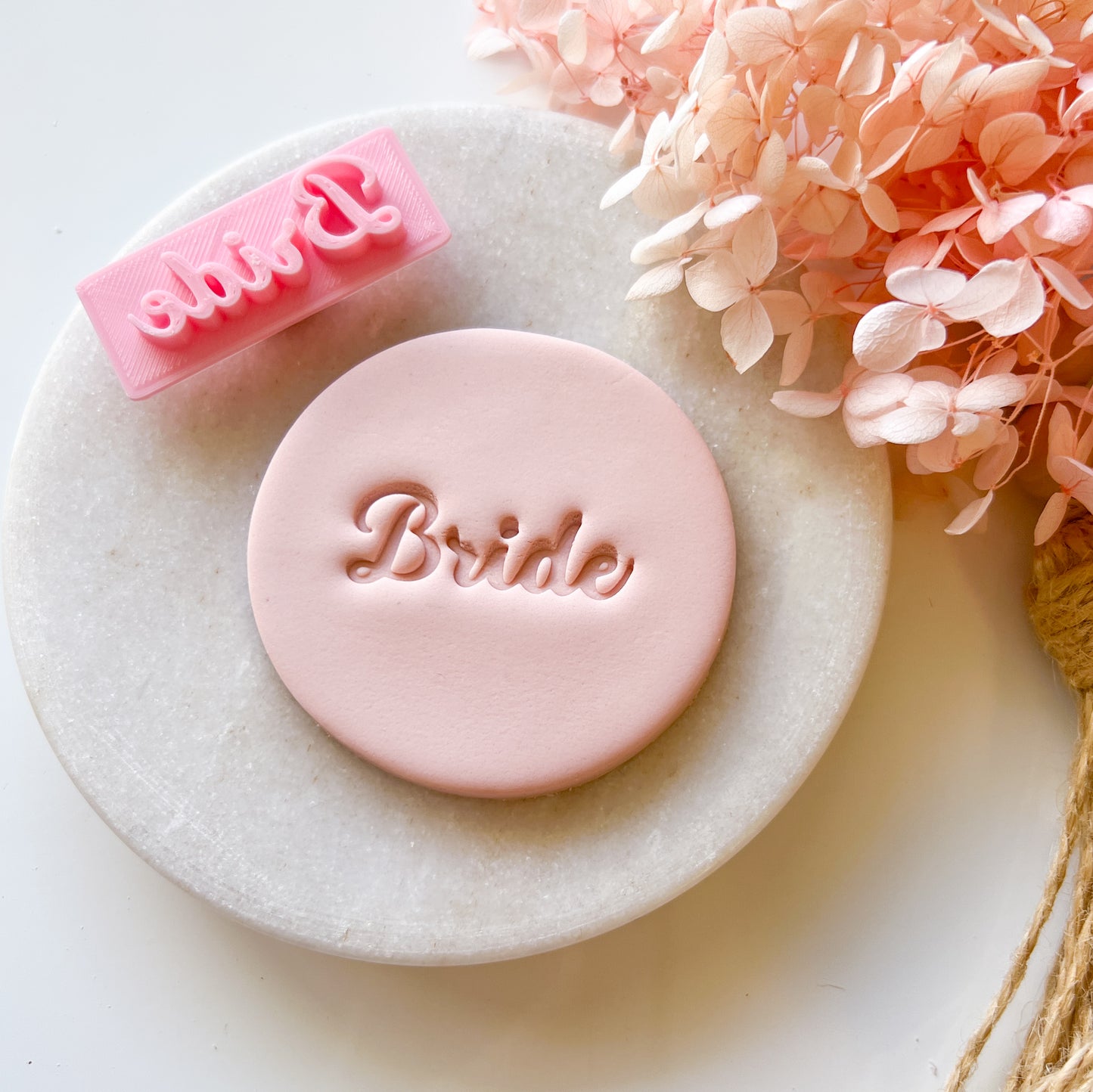 "Bride" Font #1 - Deboss Stamp